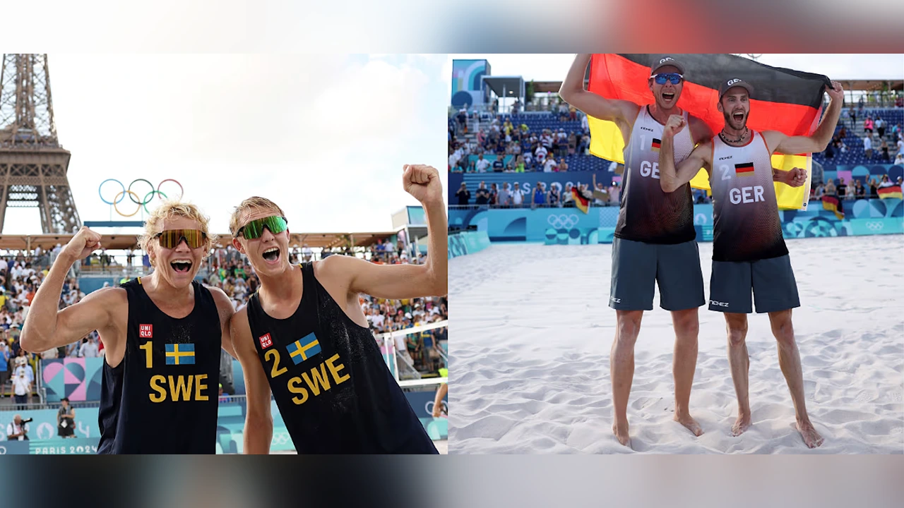 Sandy Showdown: Germany and Sweden Clash for Olympic Gold in Paris 2024 Men's Beach Volleyball