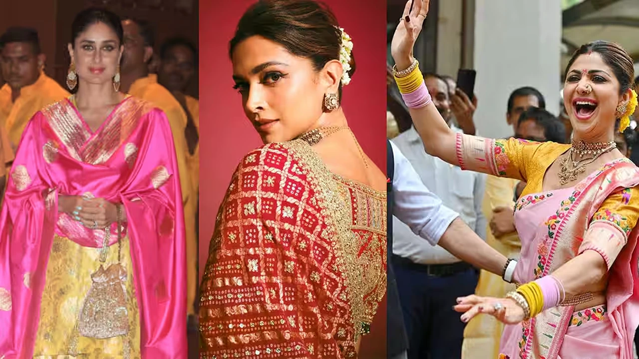 Ganesh Chaturthi 2024: Star-Studded Festival Fashion from Deepika Padukone to Janhvi Kapoor